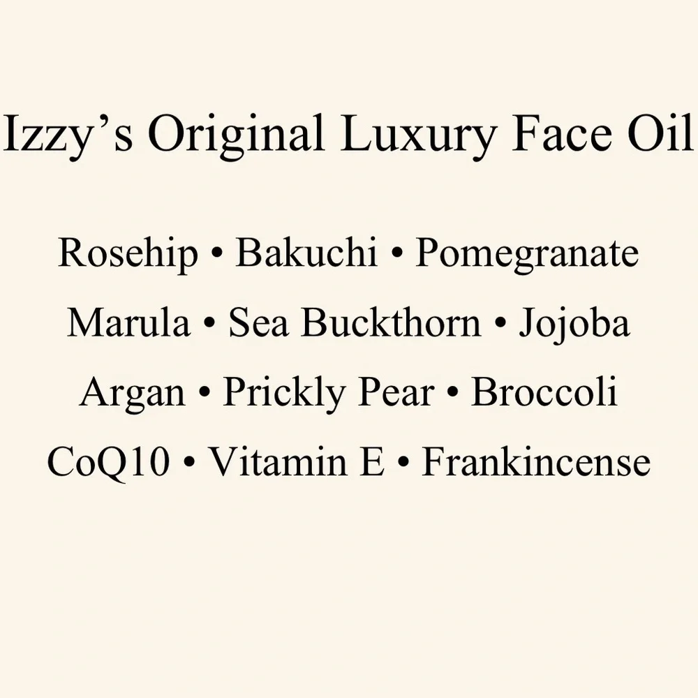 Izzy’s Luxury Face Oil - 10 ML Sample - Handmade - Picture 2 of 2